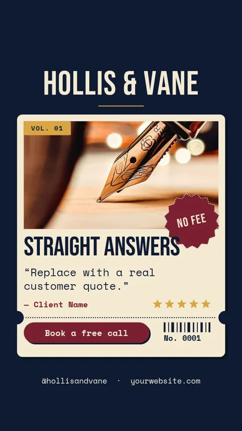 Counsel Cover Ticket Stub – Instagram story template