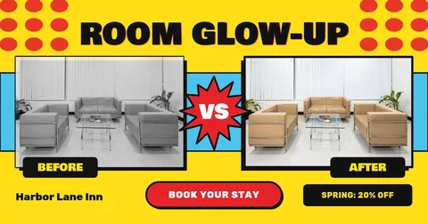 Pop Lobby Glow-Up Mirror – Facebook post template