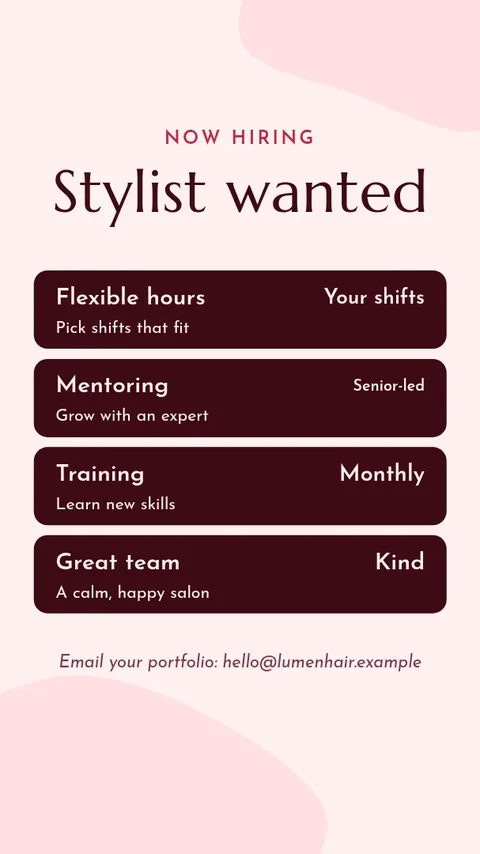 Join Our Stylist Team – Instagram story template