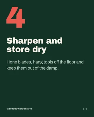 Field Tool Care Tips, page 5