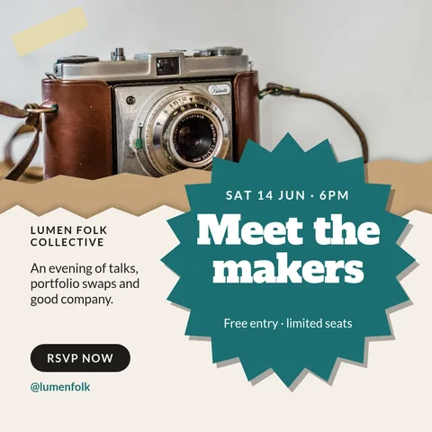 Teal Seal Torn Meetup – Instagram post template