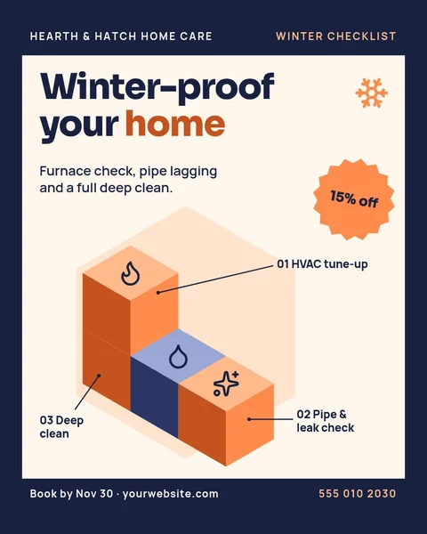 Winter Block Service Stack – Instagram post template