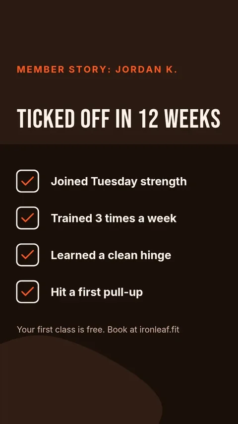 Member Story Checklist – Instagram story template
