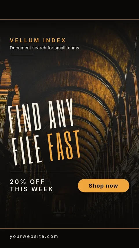 Amber Archive Letterbox Ad – Instagram story template