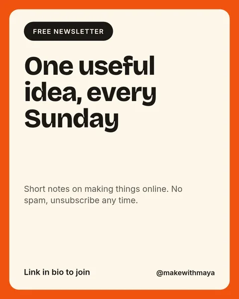 Newsletter sign-up – Instagram post template
