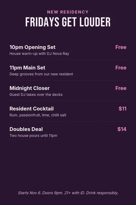 Resident DJ Announcement Pin – Pinterest pin template