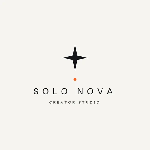 Solo Nova Minimal Star Logo – Logo template