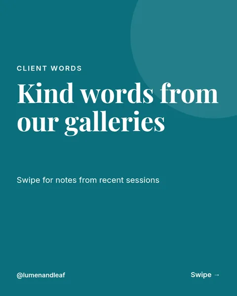 Client Gallery Love Notes – Instagram carousel template, 6 pages