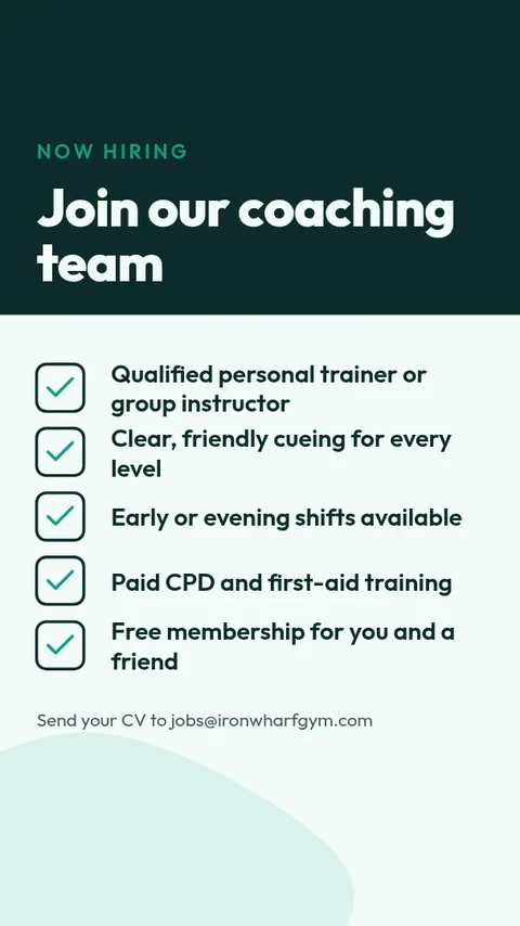 Coaches Wanted Checklist – Instagram story template