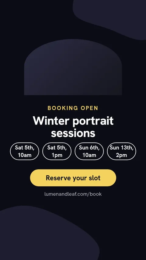 Booking Window Opens Story – Instagram story template
