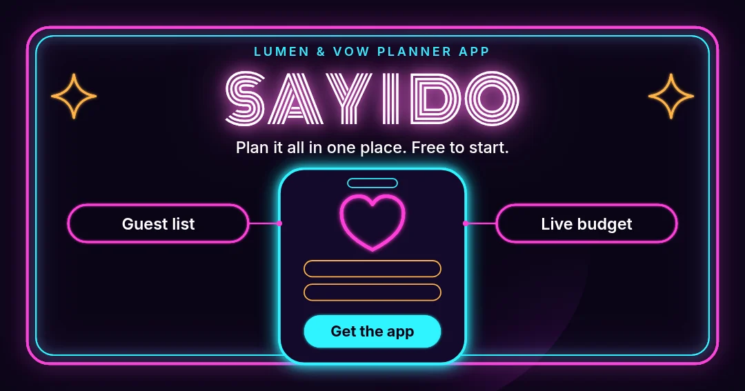 Neon Vow Phone Mirror – Facebook post template