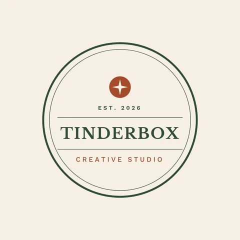 Tinderbox Craft Stamp Badge – Logo template