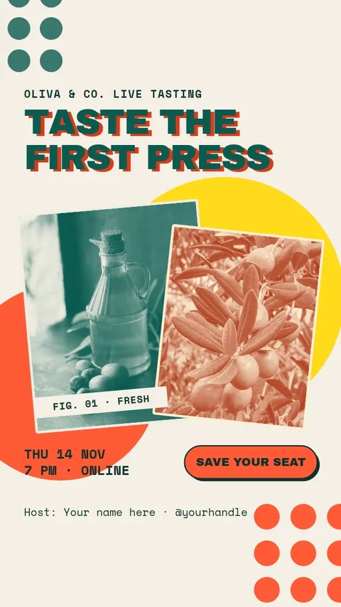 Press Day Stacked Prints – Instagram story template