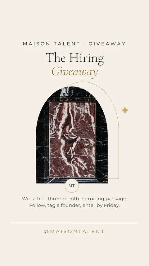 Ivory Arch Hiring Gift – Instagram story template