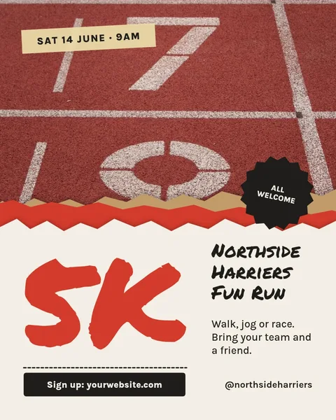 Torn Lane Giant Five – Instagram post template