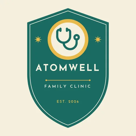 Atomwell Shield Crest Stamp – Logo template