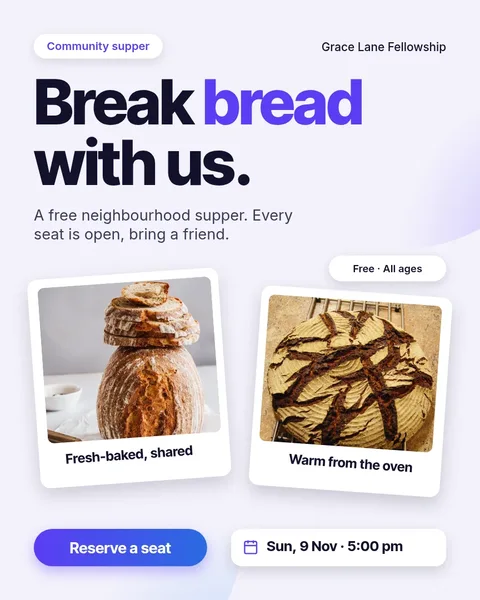 Supper Prints Floating UI – Instagram post template