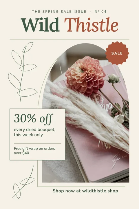 Thistle Masthead Arch Issue – Pinterest pin template