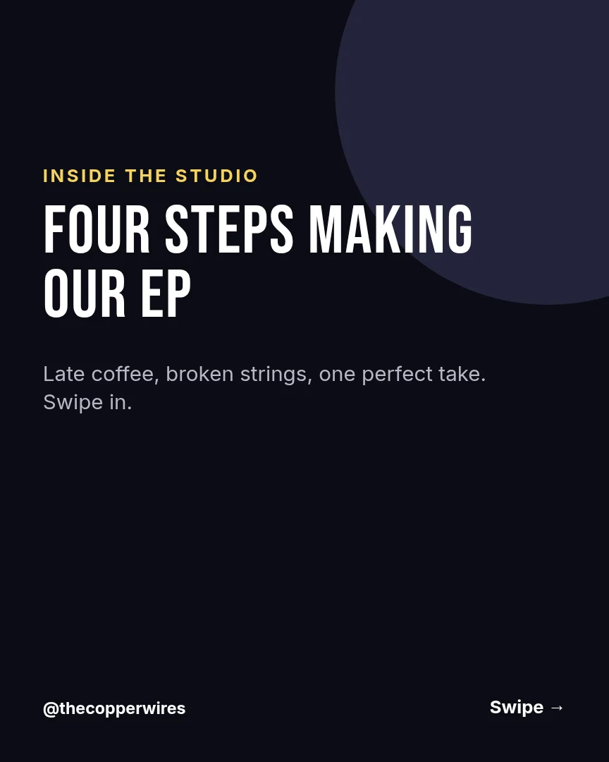 Studio Diaries Carousel – Instagram carousel template, page 1