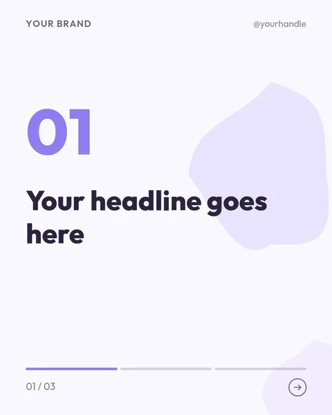 Lavender Air – Instagram carousel template, 3 pages