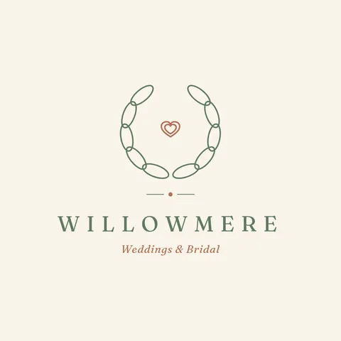 Willow Laurel Line Logo – Logo template