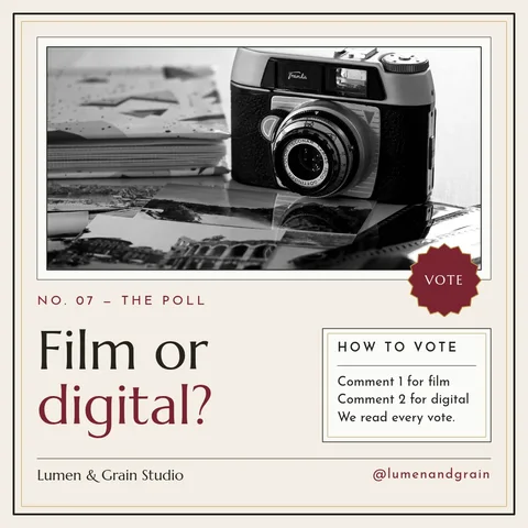 Gallery Caption Film Poll – Instagram post template