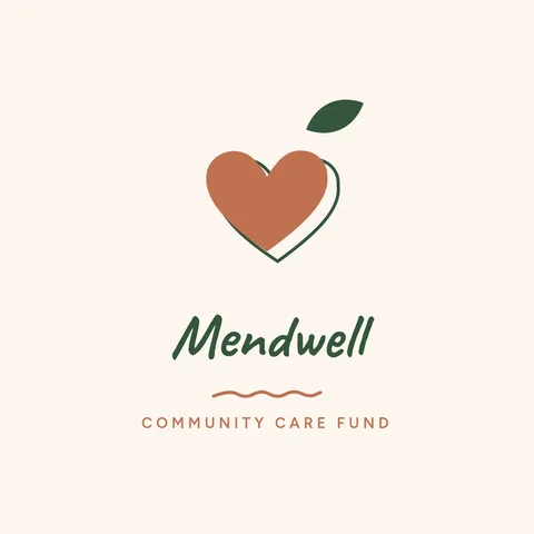 Mendwell Heart Leaf Script Logo – Logo template