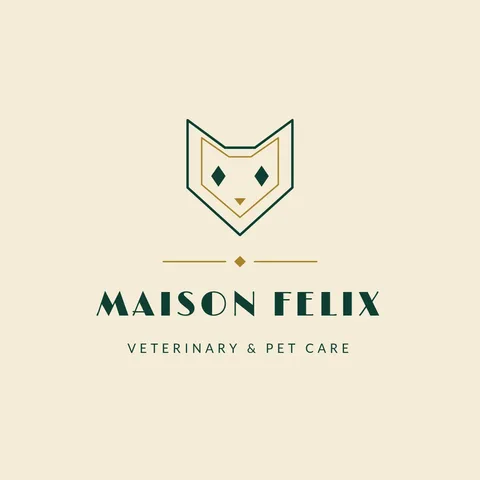 Maison Felix Deco Cat Crest – Logo template