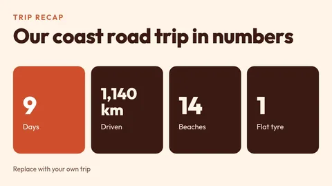Trip stats recap – X post template