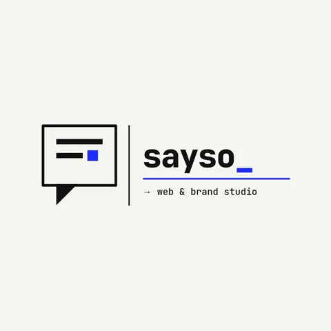 Sayso Terminal Bubble Logo – Logo template