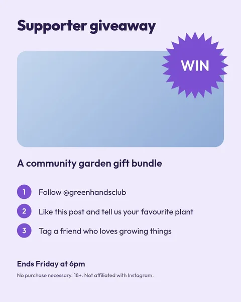 Lilac Tote Bag Giveaway – Instagram post template