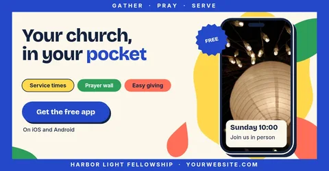 Pocket Chapel Cut-Paper Frame – LinkedIn post template