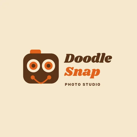 Doodle Snap Camera Buddy – Logo template