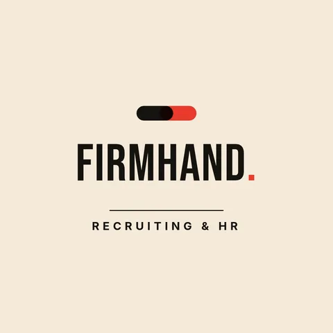 Firmhand Handshake Wordmark – Logo template