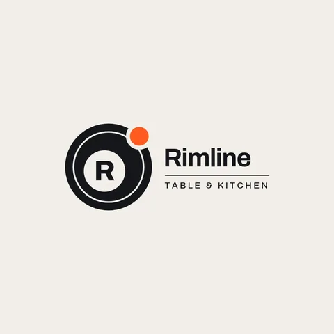 Rimline Plate Initial Logo – Logo template