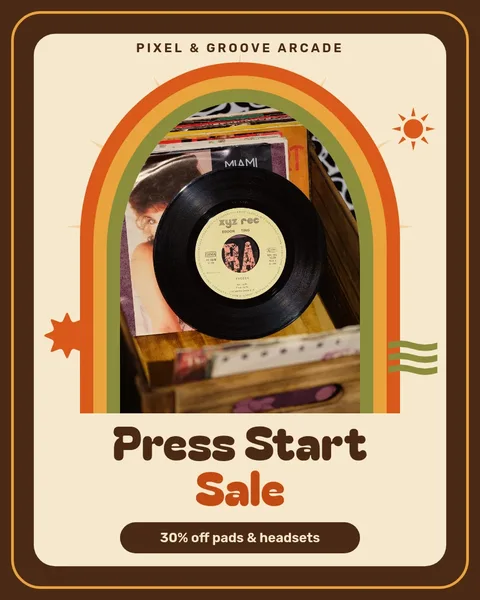 Groove Arch Press Start – Instagram post template