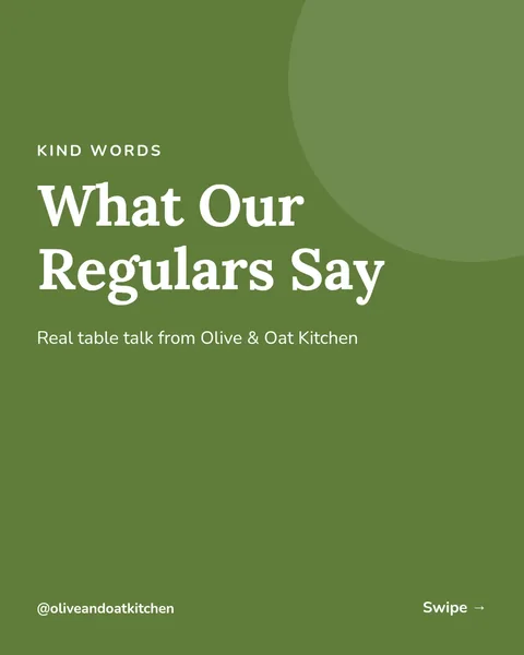 Regulars Say Review Slides – Instagram carousel template, 6 pages