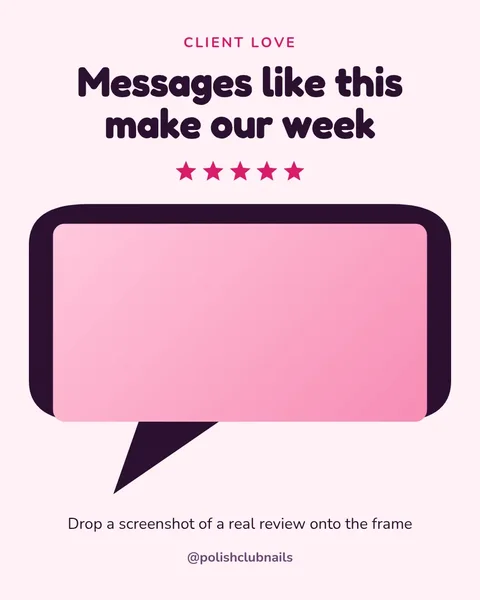 Review screenshot frame – Instagram post template