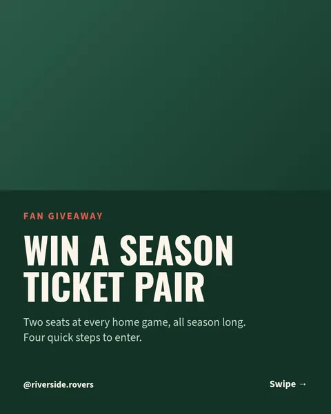 Win Season Tickets Carousel – Instagram carousel template, 6 pages