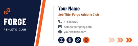 Forge Lane Diagonal Signature – Email signature template