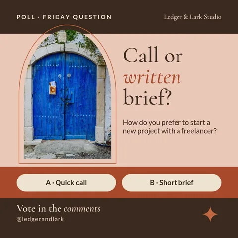 Arch Door Brief Poll – LinkedIn post template