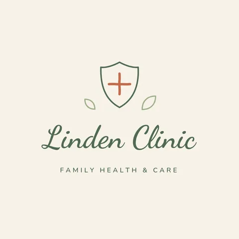 Linden Sprig Shield Logo – Logo template