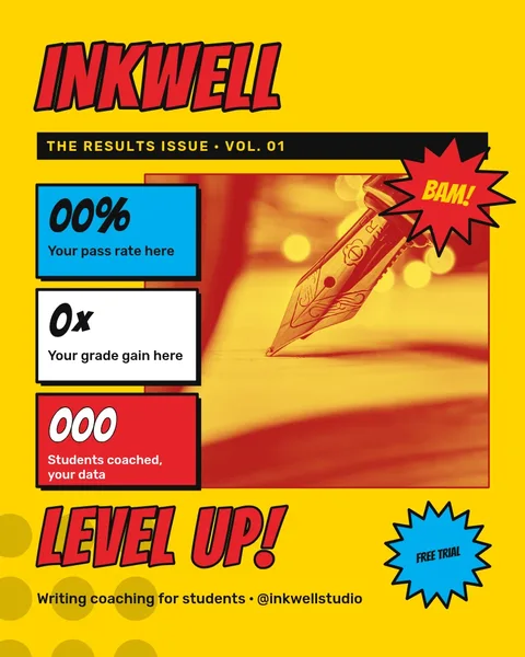 Inkwell Cover Burst – Instagram post template