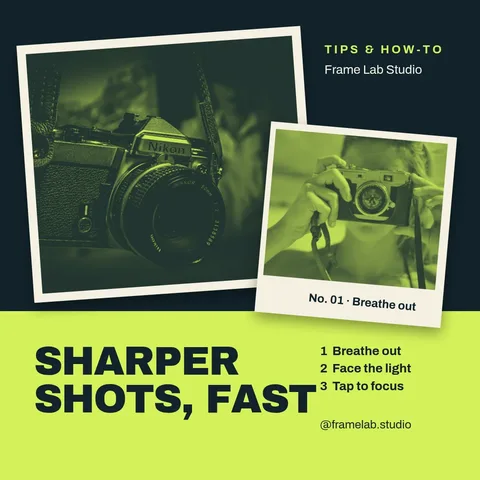 Duotone Print Stack Tips – Instagram post template