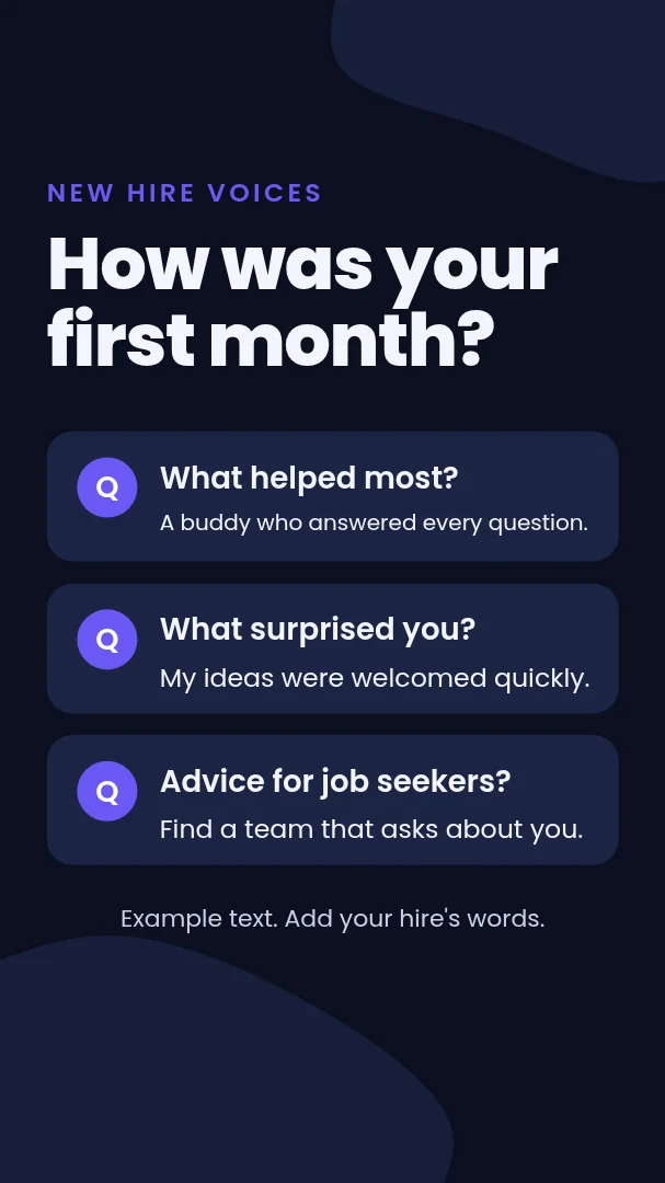 Hired and Heard Story – Instagram story template