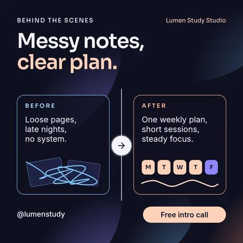 Aurora Study Slider – LinkedIn post template