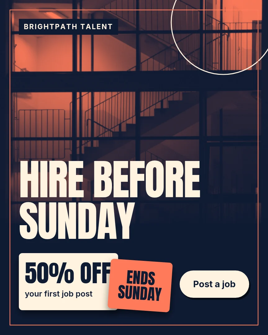Sunday Stairwell Hiring Cards – Instagram post template