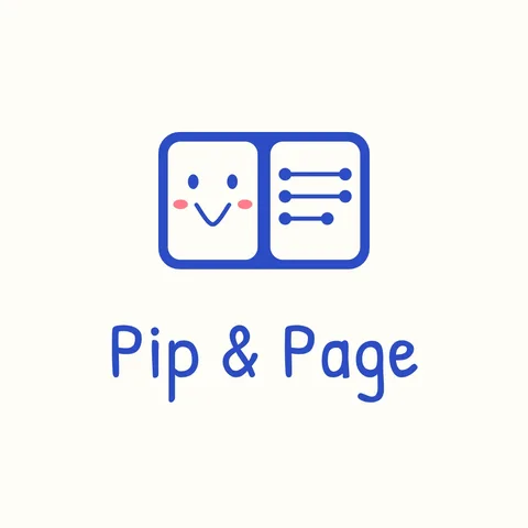 Pip the Book Buddy – Logo template