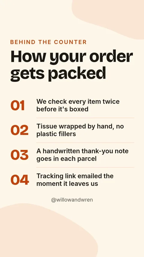 Packing Orders Peek – Instagram story template