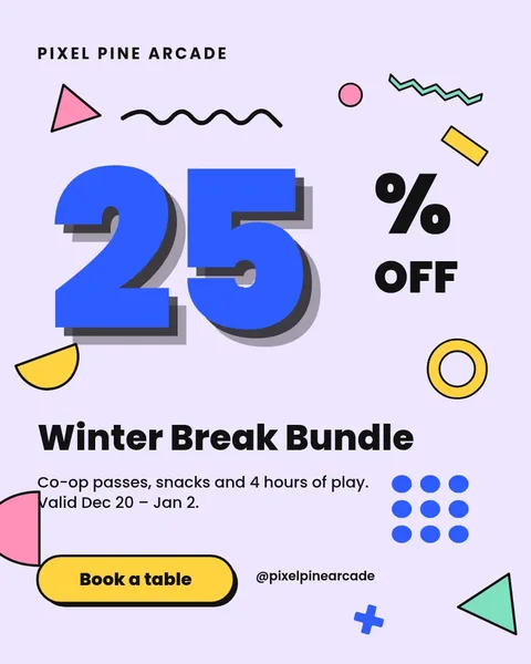 Memphis Confetti Winter Bundle – Instagram post template